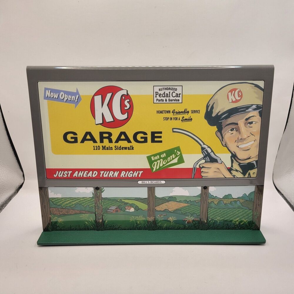 Vintage 1997 Hallmark Kiddie Car Classics Corner Bill's Boards Series Welcome Si